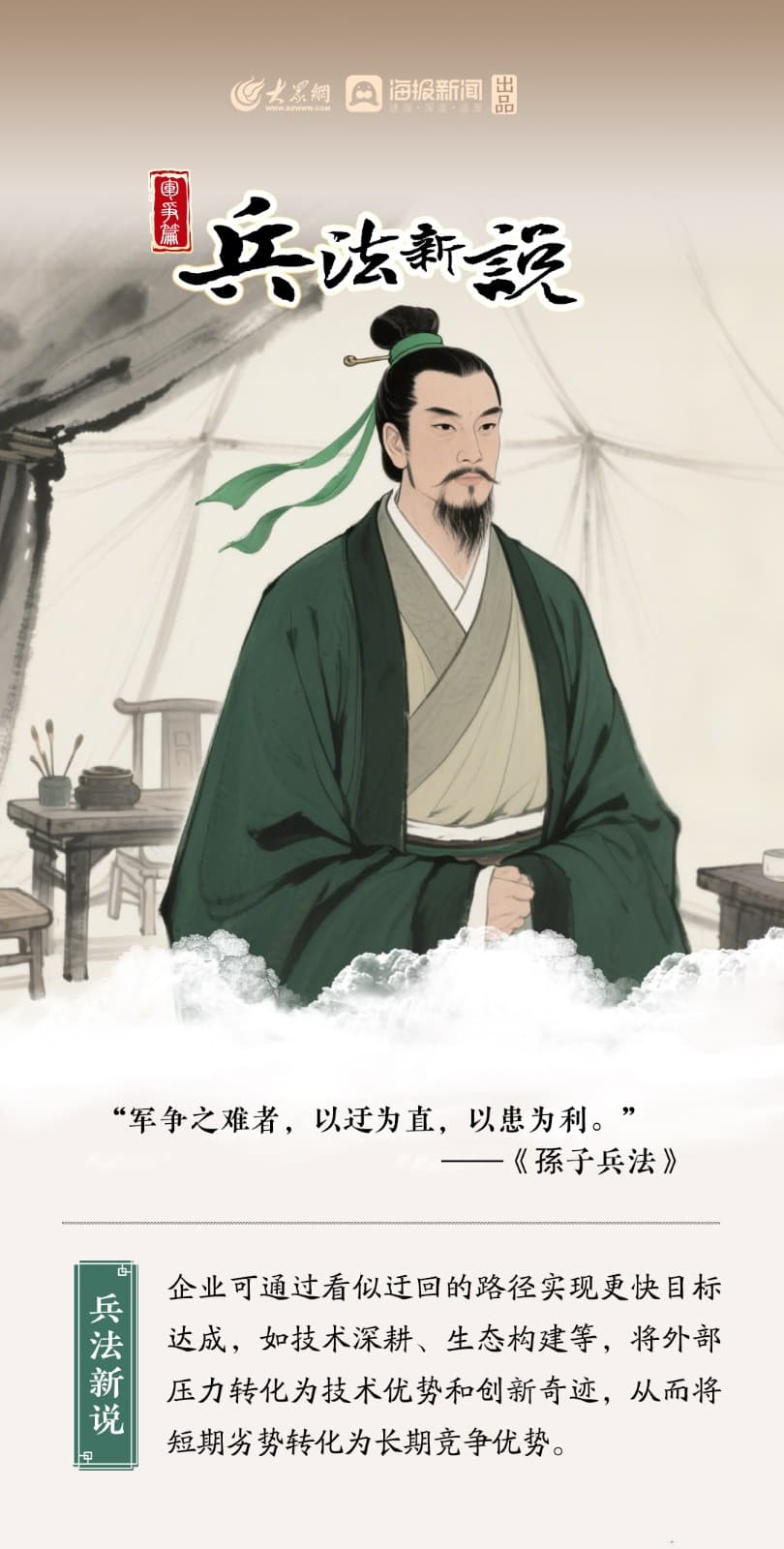《兵法新说》8 “军争之难者,以迂为直,以患为利。”