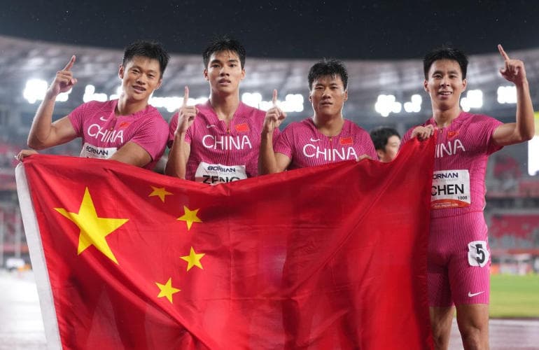 滨州籍选手王胜杰助力中国队夺得男子4×100米接力亚运金牌